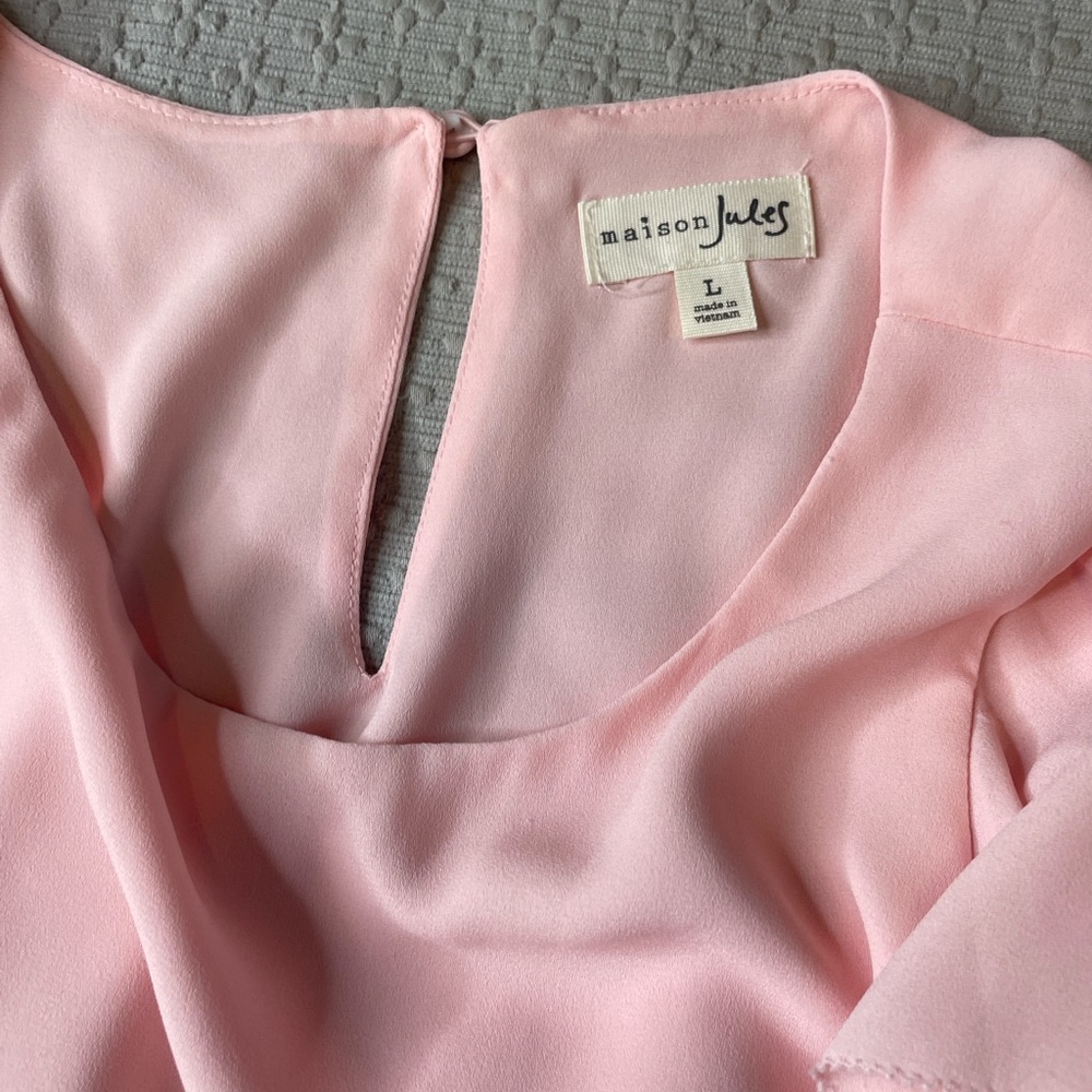 Maison Jules Soft Pink Blouse - Picture 3 of 5